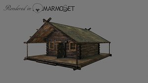 wooden house 3D