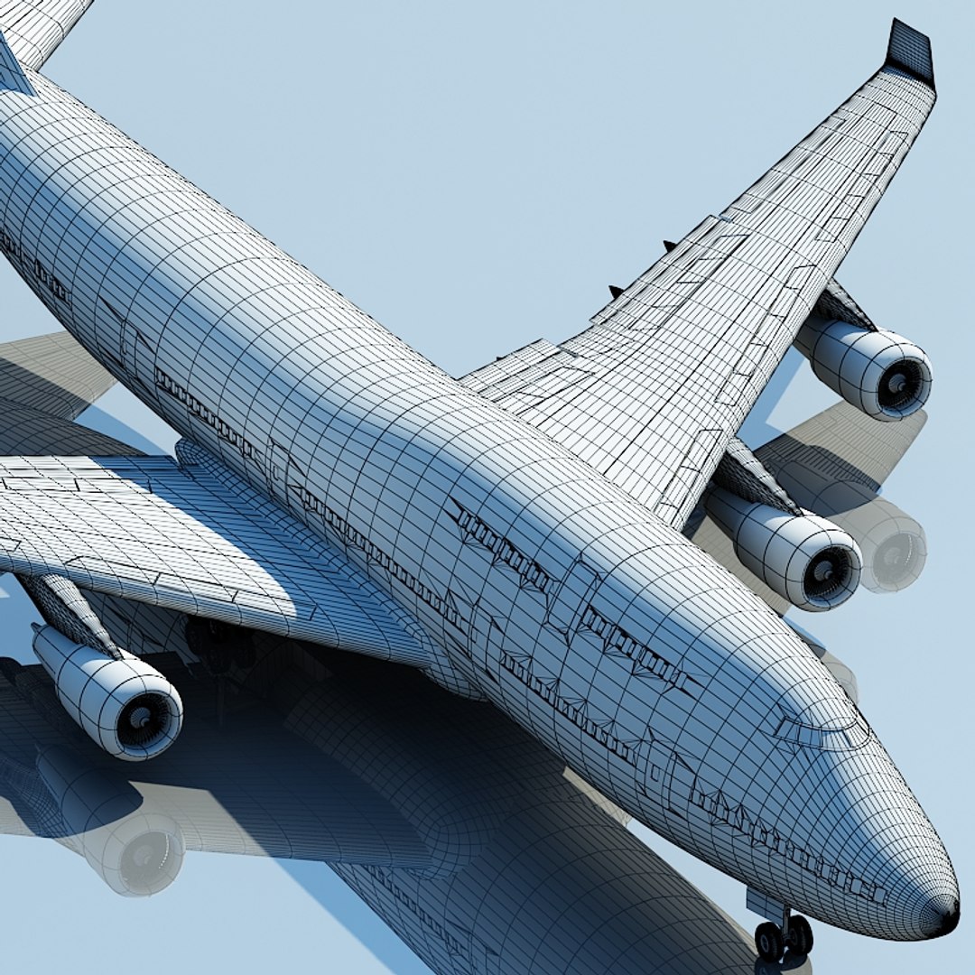 Boeing 747 Etihad 3d Model