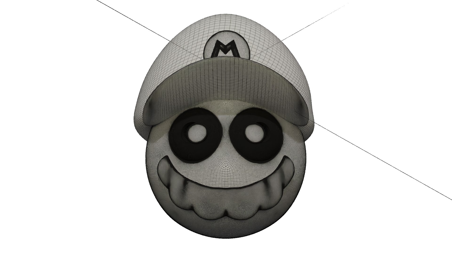 3D Emoji Mario - TurboSquid 2064342
