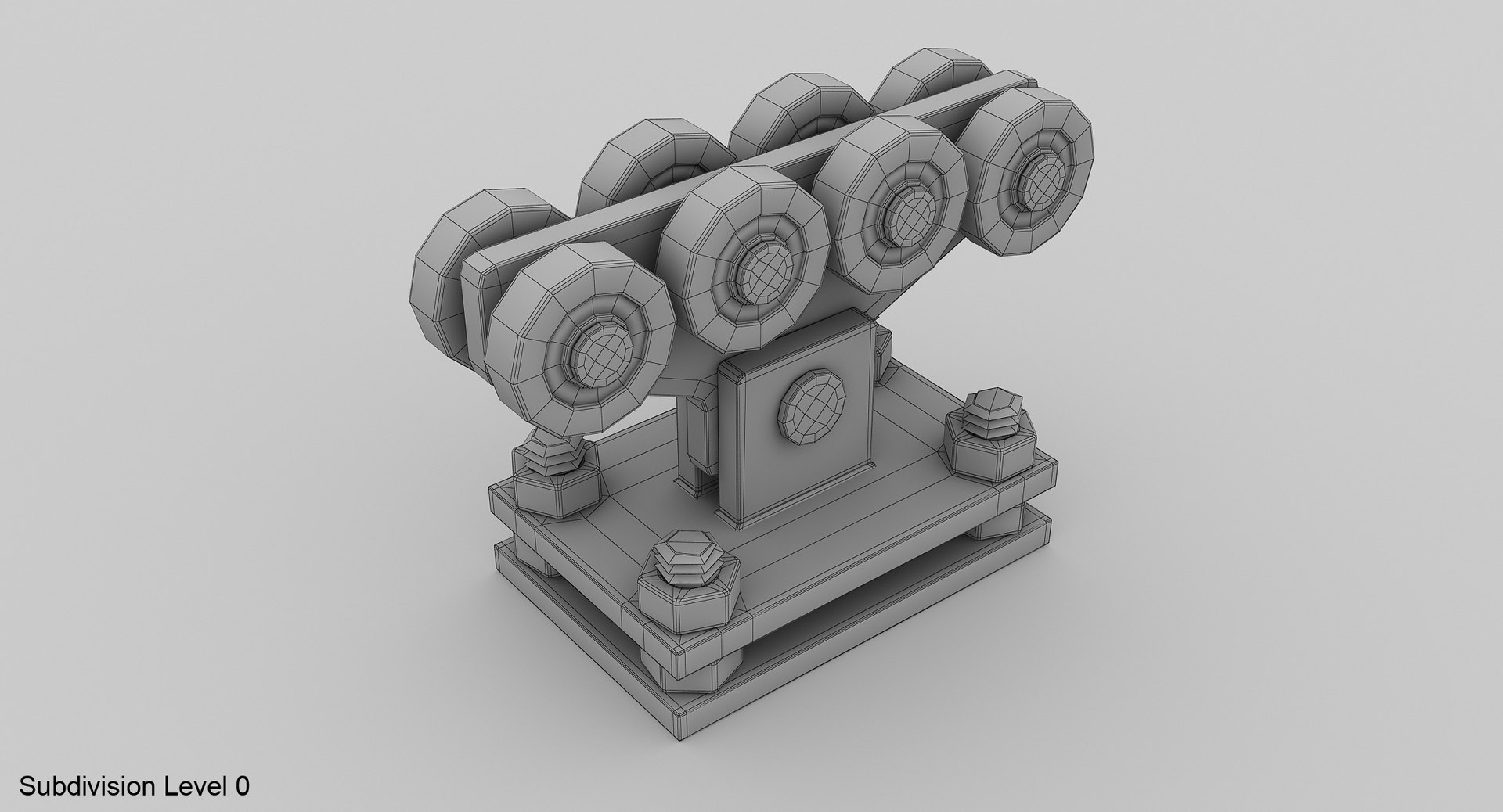 Automatic Gates Roller 3d Obj