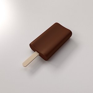 3d model of ice cream bar