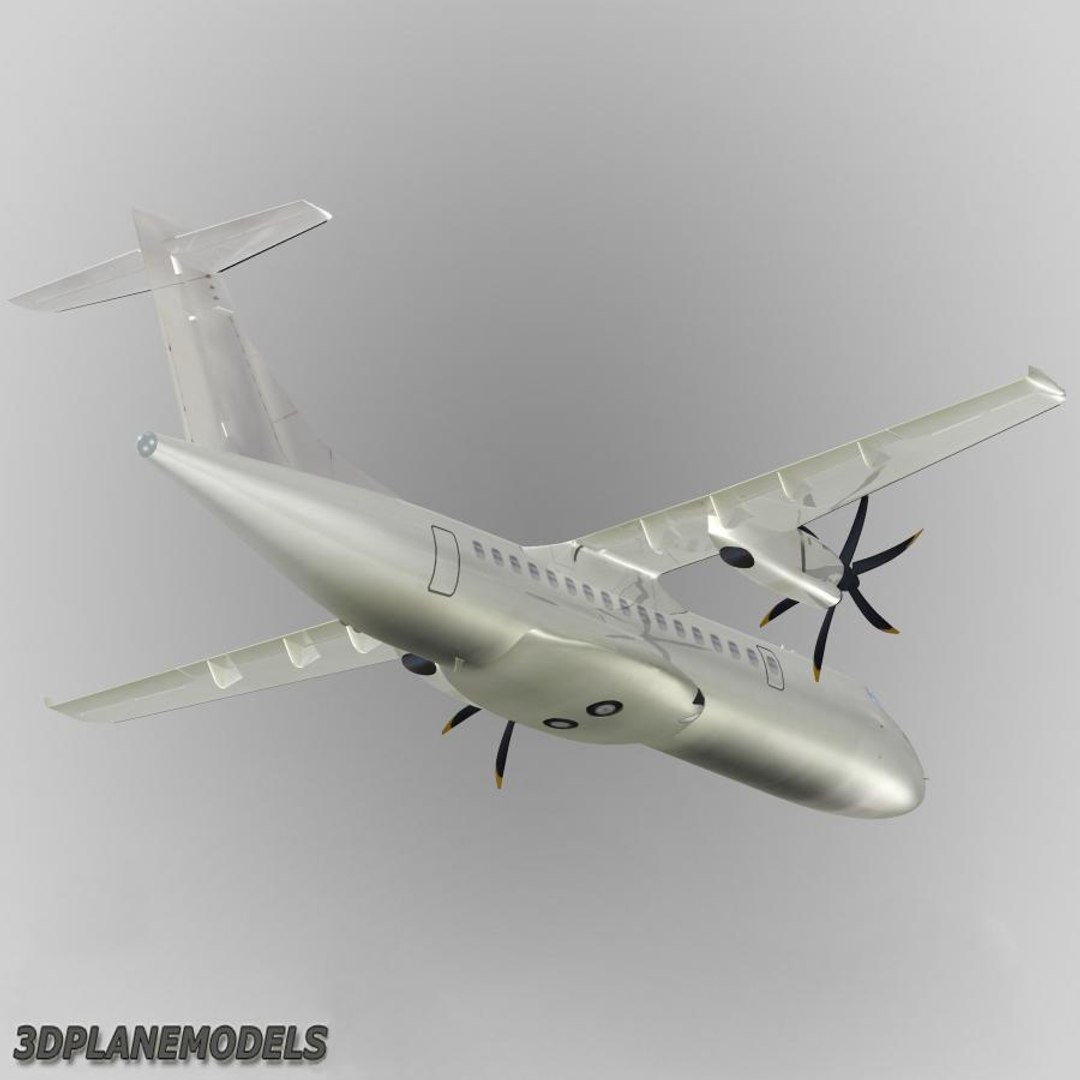 3d Atr 42-500 Generic White Model