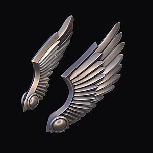 Wings Stylized 3D print model