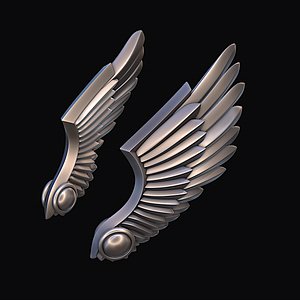 Wings Stylized 3D print
