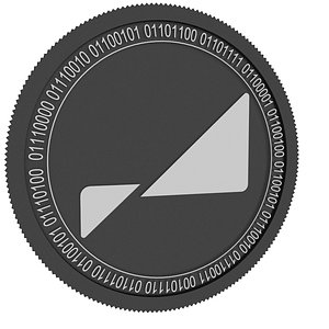 3D model pareto network black coin