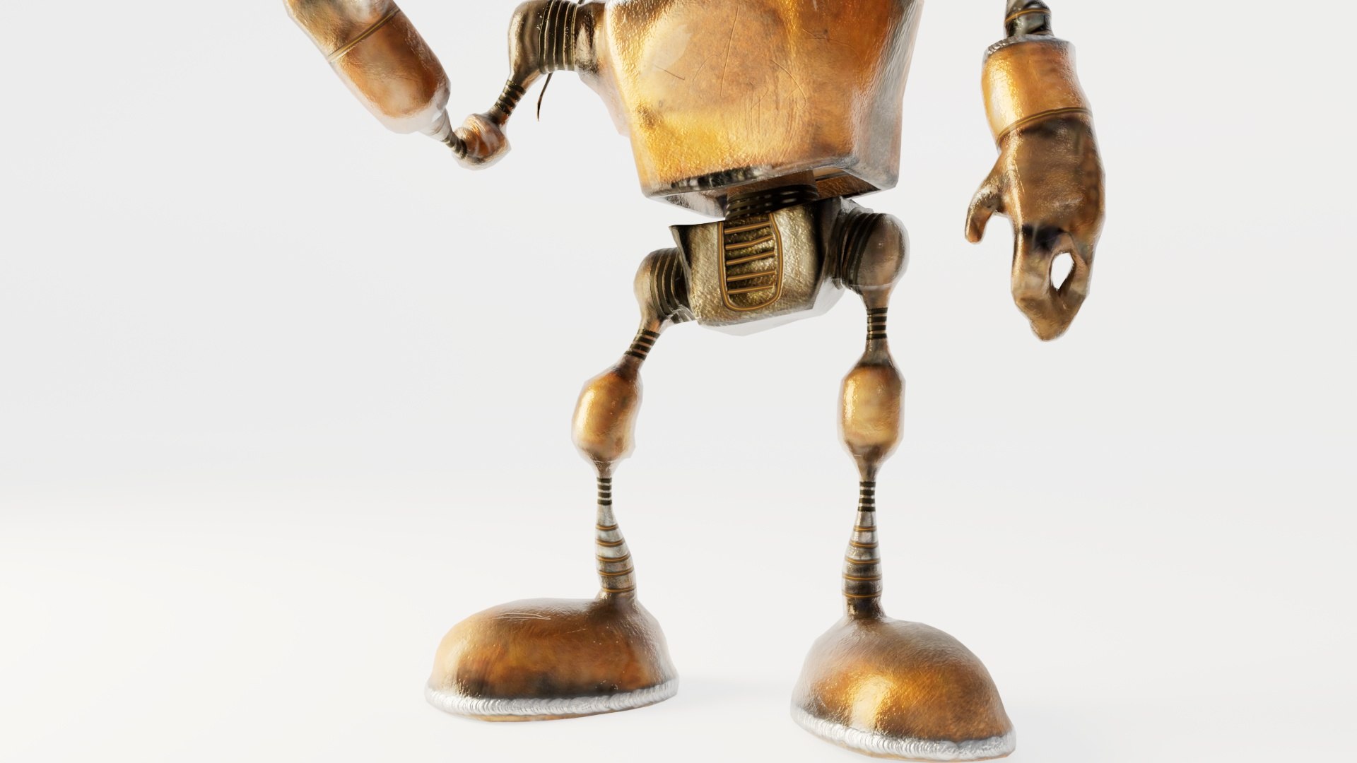 Rusty Bot Rigged Animated 3D Model - TurboSquid 2356120