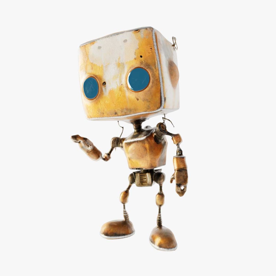 Rusty Bot Rigged Animated 3D Model - TurboSquid 2356120