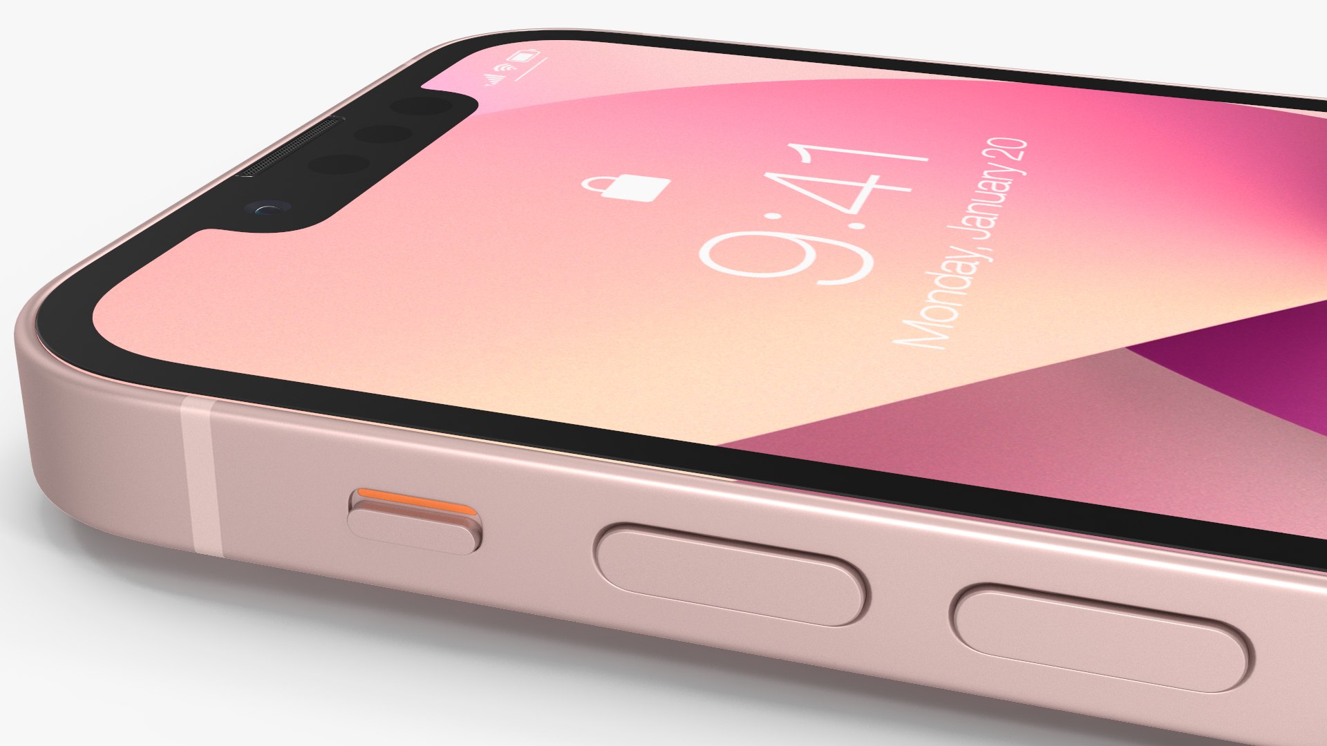 3D Apple iPhone 13 Mini Pink - TurboSquid 1824316