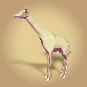 3D cartoon giraffe