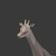 Girafe de bande dessinée basse poly