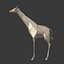 Girafe de bande dessinée basse poly