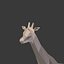Girafe de bande dessinée basse poly