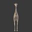 Girafe de bande dessinée basse poly