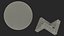 Lamp Moon on Wooden Stand Light Off
