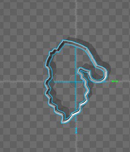cookie cutter santa 3d model