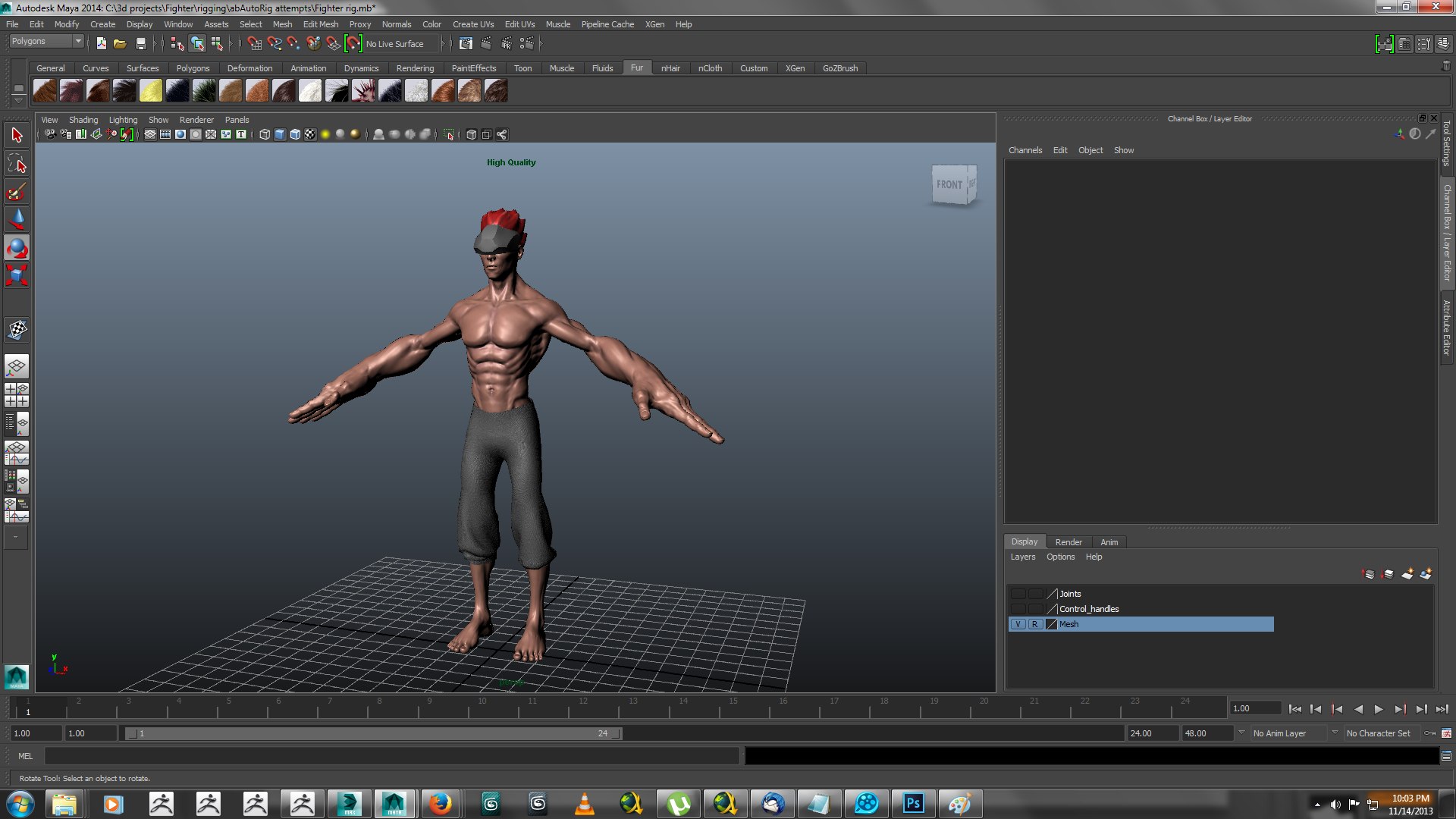 rigged character 3d model
