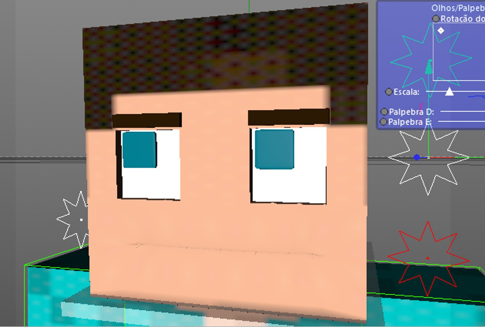 3d C4d Rig Steve Minecraft
