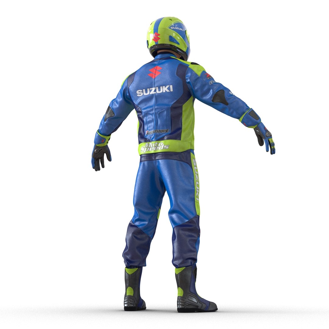 3d motorcycle rider 2 model