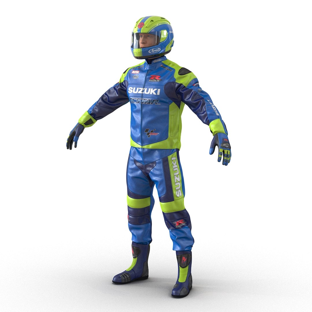 3d motorcycle rider 2 model