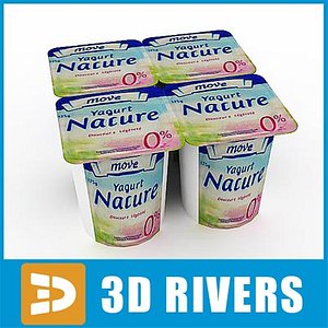 3ds max yoghurt pack