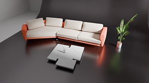 3D Sofa Furniture and table model