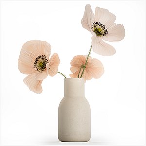 Beautiful Bouquet Of Beautiful Wild Flowers Poppy 468