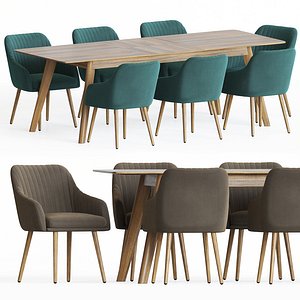 ladder dinning table 3D model