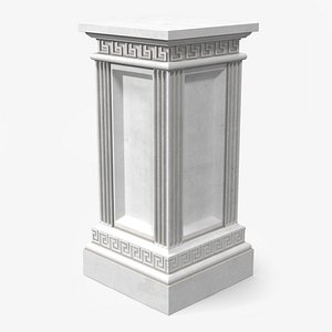 3d column base greco roman