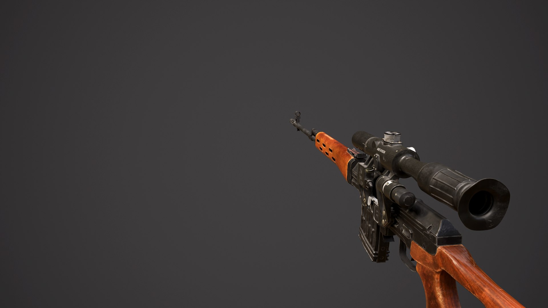 3D SVD - Dragunov Sniper Rifle Low-poly 3D Model - TurboSquid 2051088