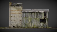 Hops drying building on an abandoned farm