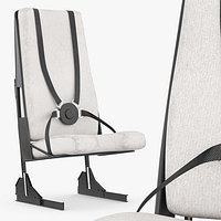 Helicopter Crew Seat with Harness