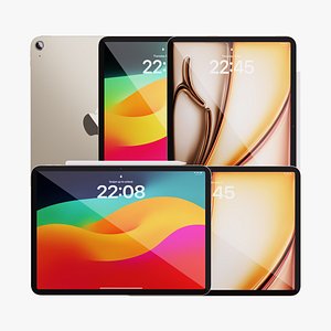 iPad Air 11 inch Starlight M2 2024 3D model