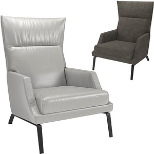 3D Clemmie armchair by Natuzzi italia model