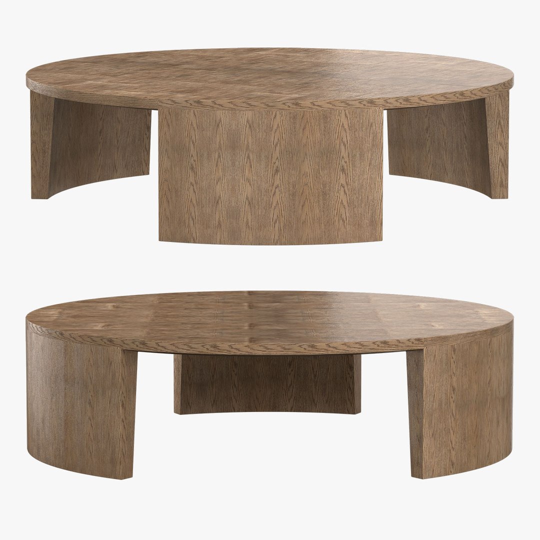 WYETH SPLIT BAMBOO ROUND COFFEE TABLE 3D Model - TurboSquid 1944169