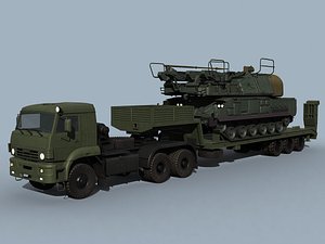 3d model kamaz-65225 sa-11 gadfly combo