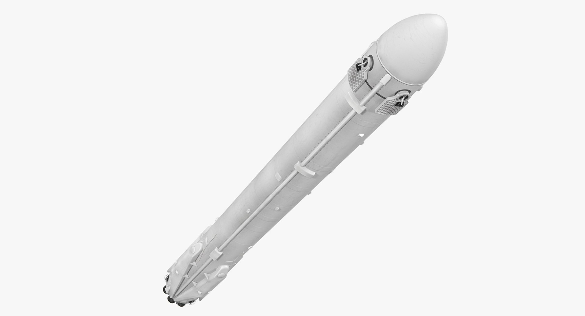 Space Booster Rigged 3D model preview