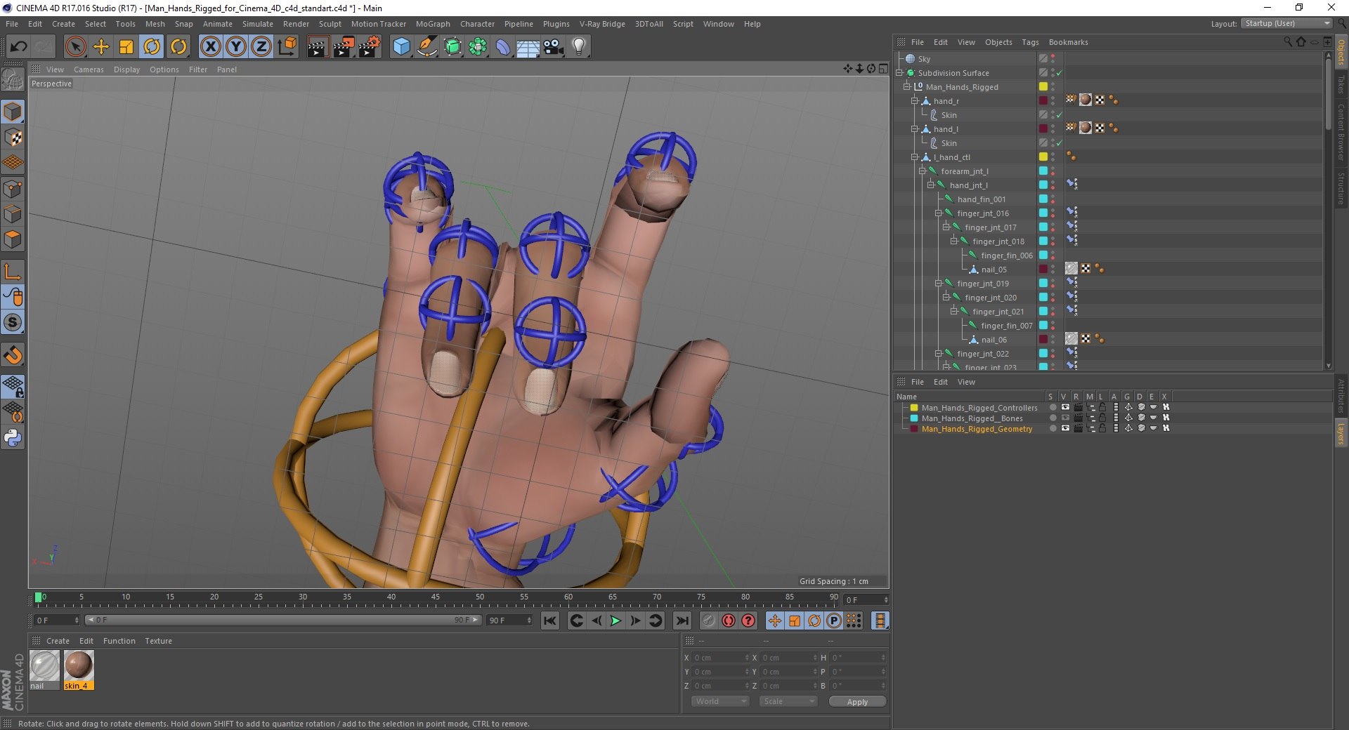 Man Hands Rigged For Cinema 4D 3D Model - TurboSquid 2199224