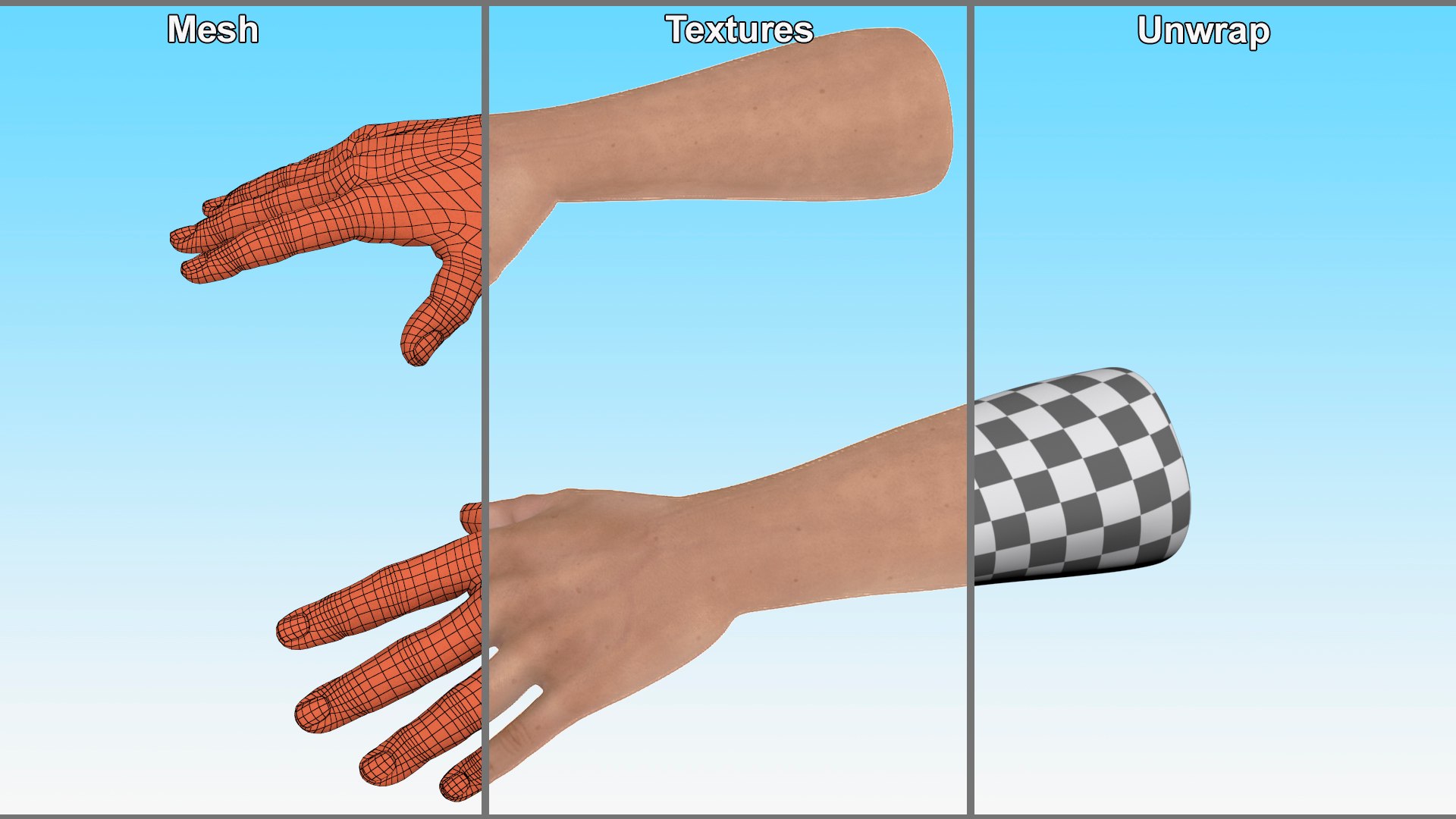 Man Hands Rigged For Cinema 4D 3D Model - TurboSquid 2199224