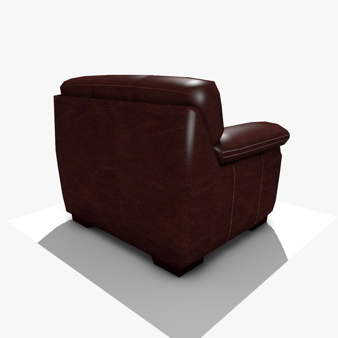 3D Modern Leather Chair - TurboSquid 1376832