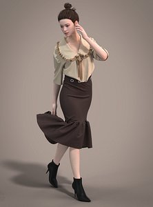 3D model 3 cute outfit