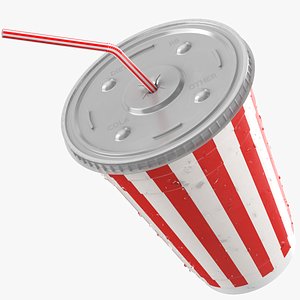 3D Striped Soda Cup