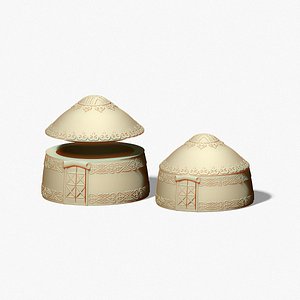 yurt of Kazakh nomads mold 3D model
