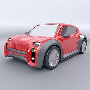 concept car retro 3D model