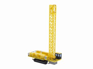 3D Drill Rig Mining D6420 Simplified