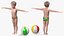 Niño Chico Estilo Playa T-Pose