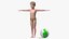 Niño Chico Estilo Playa T-Pose