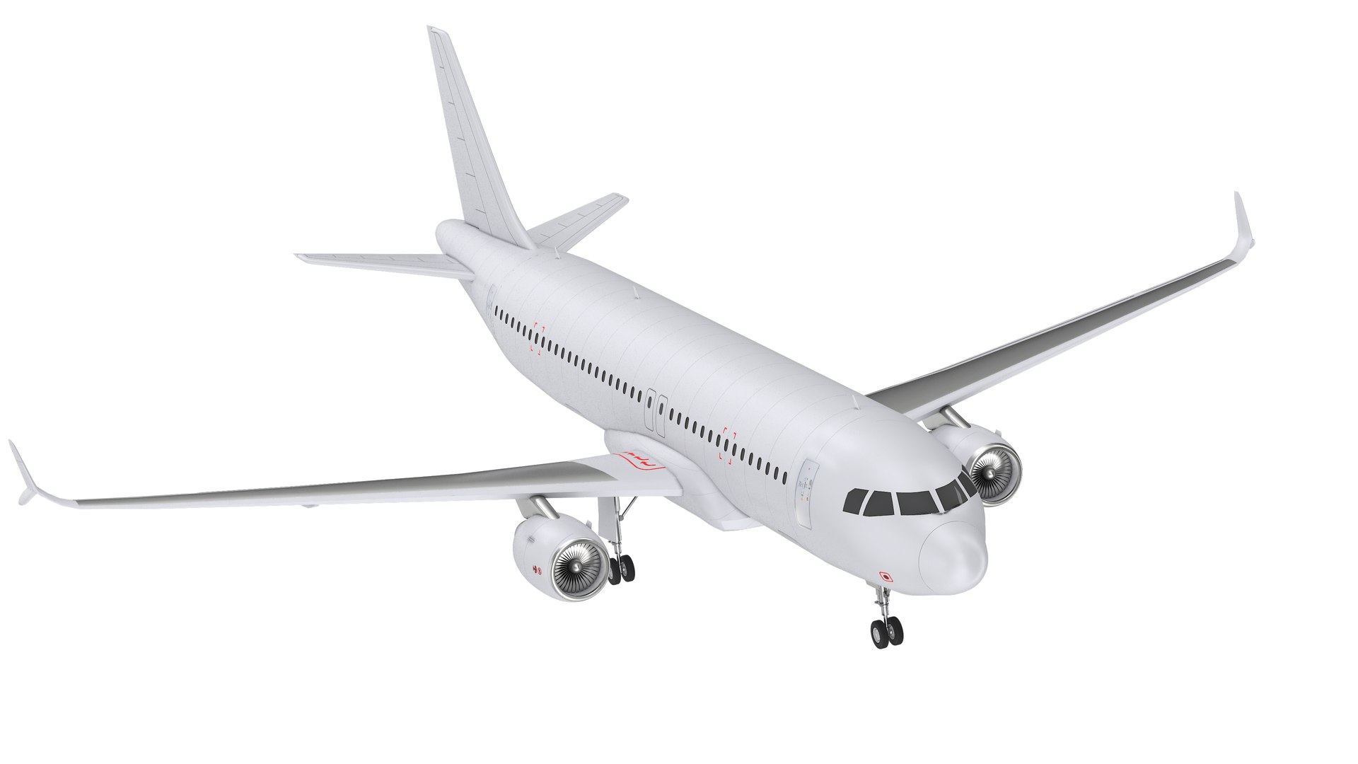 3D Airbus A320 Generic Model - TurboSquid 2438545