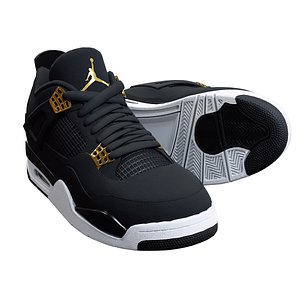 Air Jordan4-retro sneaker-v1-2 3D model