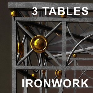 Tables Ironwork 3 Pieces