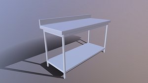 Stainless Steel Table 3D model